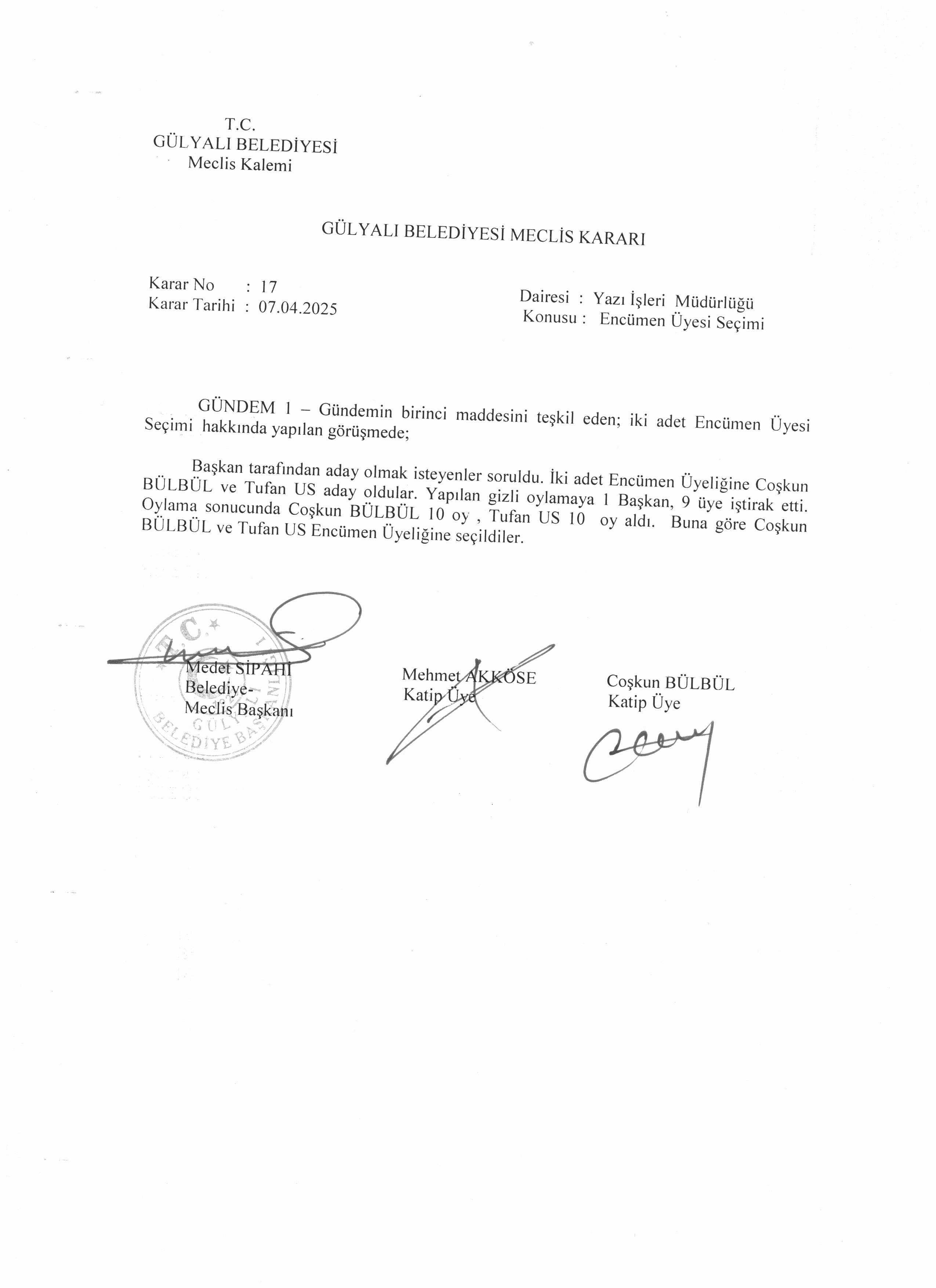 NİSAN AYI OLAĞAN BELEDİYE MECLİSİ TOPLANTISI