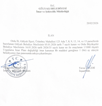 İMAR PLAN TADİLATI